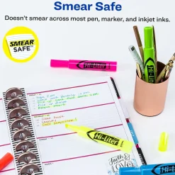 Avery HI-LITER The Original Tank Highlighters, Chisel, Assorted Fluorescent, 12/Set (98034)