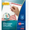 Avery Index Maker Extra-Wide Paper Dividers with Print & Apply Label Sheets, 8 Tabs, White (AVE11439)