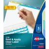 Avery Index Maker Paper Dividers with Print & Apply Label Sheets, 5 Tabs, Pastel, 5 Sets/Pack (11990)