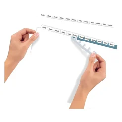 Avery Index Maker Paper Dividers with Print & Apply Label Sheets, 12 Tabs, White (11428)