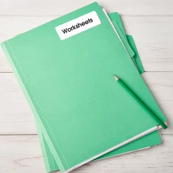 Avery Laser/Inkjet Multipurpose Labels, 1" x 3", White, 250 Labels/Pack (5436)