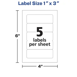 Avery Laser/Inkjet Multipurpose Labels, 1