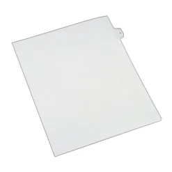 Avery Legal Pre-Printed Paper Dividers, Side Tab #5, White, Allstate Style, Letter Size, 25/Pack (82203)