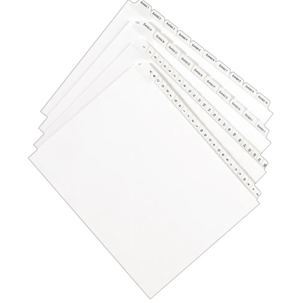 Avery Legal Pre-Printed Paper Divider Collated Set, 26-50 Tabs, White, Allstate Style, Letter Size (01702)