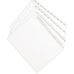 Avery Legal Pre-Printed Paper Divider Collated Set, 51-75 Tabs, White, Allstate Style, Letter Size (01703)