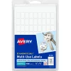 Avery Multipurpose Labels, 3/8" x 5/8", White, Non-Printable, 1,008 Labels/Pack (5414)