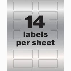 Avery PermaTrack Metallic Laser Asset Tag Labels, 1-1/4
