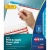 Avery Print & Apply Blank Tab Dividers, 8-Tab, Blue, 5/Pack (11411)