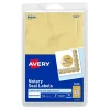 Avery Printable Inkjet Notary Seal Labels, 2" Dia, Gold Foil, 44 Seals/Pack (5868)