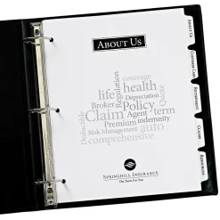 Avery Print-On Paper Dividers, 5 Tabs, White, 25 Sets/Pack (11517)