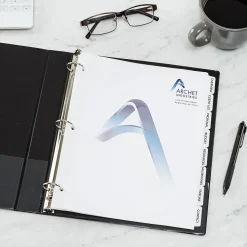 Avery Print-On Paper Dividers, 8 Tabs, White, 25 Sets/Pack (11554)