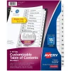 Avery Ready Index Customizable Table Of Contents Preprinted Paper Dividers, 15-Tab, White, 3 Sets/Pack (11079)