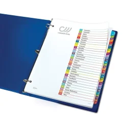 Avery Ready Index Table of Contents Paper Dividers, 1-31 Tabs, Contemporary Multicolor (11846)