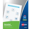 Avery Recycled Economy Weight Sheet Protectors, 8-1/2" x 11", Semi-Clear, 100/Box (75537)