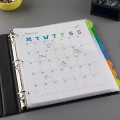 Avery Style Edge Insertable Plastic Dividers with Pocket, 8 Tabs, Multicolor (11293)