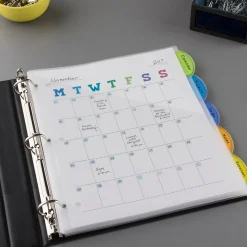 Avery Style Edge Insertable Plastic Dividers with Pocket, 5 Tabs, Multicolor (11292)