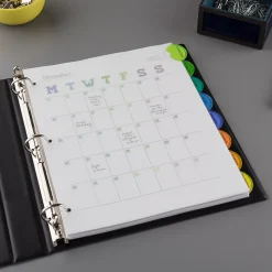 Avery Style Edge Insertable Plastic Dividers, 8 Tab, Multicolor (11201)