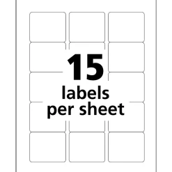 Avery Sure Feed Laser/Inkjet Durable ID Labels, 2