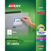 Avery Sure Feed Laser/Inkjet ID Labels, 3-1/3" x 4", White, 150 Labels/Pack (6464)