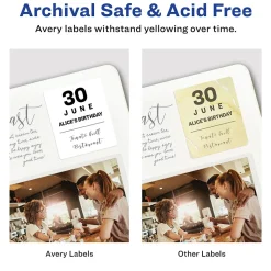 Avery Sure Feed Laser/Inkjet Identification Labels, 1 1/4