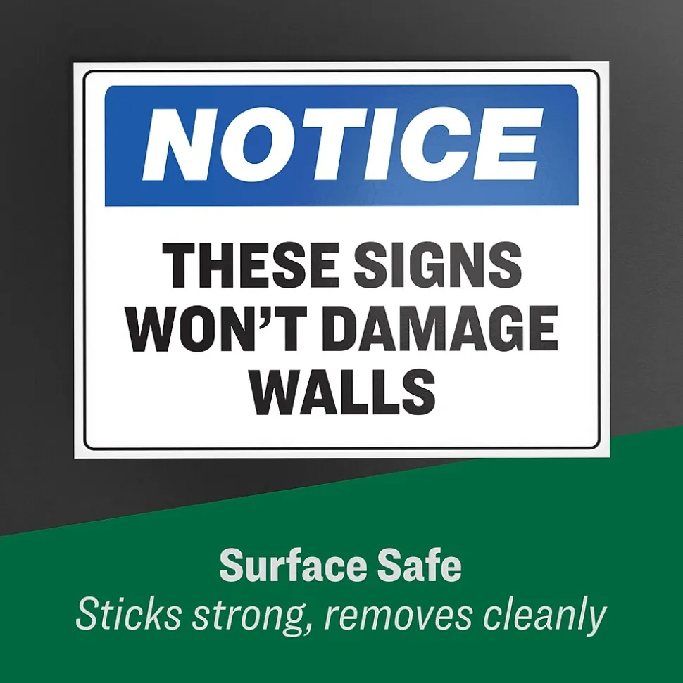 Avery Surface Safe Laser/Inkjet Label Safety Signs, 3 1/2" x 5", White, 60 Labels/Pack (61514)
