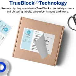 Avery TrueBlock Inkjet Shipping Labels with Paper Receipts, 5-1/16" x 7-5/8", White, 25 Labels/Pack (8127)