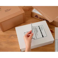 Avery TrueBlock Inkjet Shipping Labels with Paper Receipts, 5-1/16