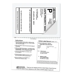 Avery TrueBlock Inkjet Shipping Labels with Paper Receipts, 5-1/16