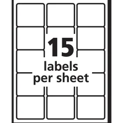 Avery TrueBlock Laser Durable ID Labels, 2