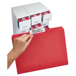 Avery TrueBlock Laser/Inkjet Extra Large File Folder Labels, 15/16