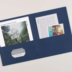 Avery Two-Pocket Folders, Dark Blue, 25/Box (47985)