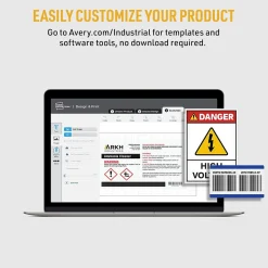Avery UltraDuty Waterproof Laser GHS Chemical Labels, 2" x 4", White, 500 Labels/Box (60505)
