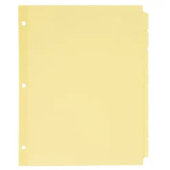 Avery Write & Erase Paper Dividers, 8-Tab, Buff, 24 Sets/Box (11505/PT2138)