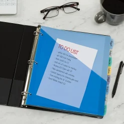 Avery Write & Erase Pocket Plastic Dividers, 8 Tabs, Multicolor (16177)