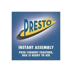 Bankers Box Presto Heavy-Duty Instant Assembly File Storage Boxes, Lift-Off Lid, Letter/Legal Size, 4/Pack (0063602)