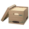 Bankers Box Stor/File 100% Recycled Corrugated File Storages Boxes, Lift-Off Lid, Letter/Legal Size, Brown, 12/Carton (1277601)