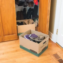 Bankers Box Stor/File Medium-Duty FastFold File Storage Boxes, Lift-Off Lid, Letter/Legal Size, Brown, 20/Pack (1277008)