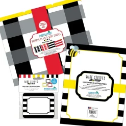 Barker Creek Buffalo Plaid & Wide Stripes File Folder, 1/3-Cut Tab, Letter Size, Assorted, 107/Set (142)