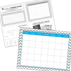 Barker Creek Chevron Nautical Office/Classroom Set, 109 Pieces/Set (BC6004)