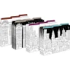 Barker Creek Color Me! File Folder Set, 1/3-Cut Tab, Letter Size, Cityscapes, 12/Pack (2005)
