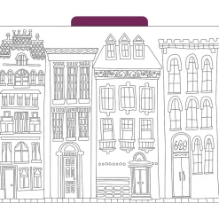 Barker Creek Color Me! File Folder Set, 1/3-Cut Tab, Letter Size, Cityscapes, 12/Pack (2005)