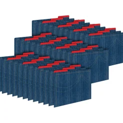 Barker Creek Denim Letter-Size File Folders, 36/Set (BC3915)