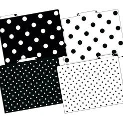 Barker Creek File Folder Set, 1/3-Cut Tab, Letter Size, Black & White Dot, 12/Pack (2004)