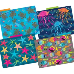 Barker Creek File Folder Set, 1/3-Cut Tab, Letter Size, Kai Ola, 36/Set (4383)