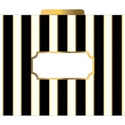 Barker Creek File Folder Set, 1/3-Cut Tab, Letter Size, Gold, 12/Pack (2001)