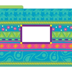 Barker Creek File Folder Set, 1/3-Cut Tab, Letter Size, Bohemian, 12/Pack (2002)