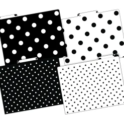 Barker Creek File Folder Set, 1/3-Cut Tab, Letter Size, Black & White Dot, 36/Set (4379)