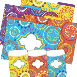 Barker Creek File Folder Set, 1-Tab, Letter Size, Multicolor, 12/Pack (BC3545)