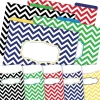 Barker Creek Folder & Pocket Set, 1/3-Cut Tab, Letter Size, Chevron Nautical, 42/Set (4416)