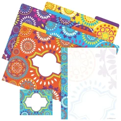 Barker Creek Get Organized Moroccan File Folder Kit, Assorted Colors, 107/Set (BC0115)